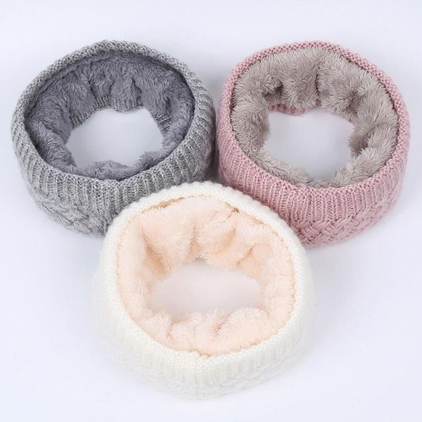 

shuangr unisex 1 шт. зимний теплый матовый вязаный шеи теплый круг уничтожьте wrap cosl loop наблюдая шаль открытый лыжный скалолазание шарф, Blue;gray
