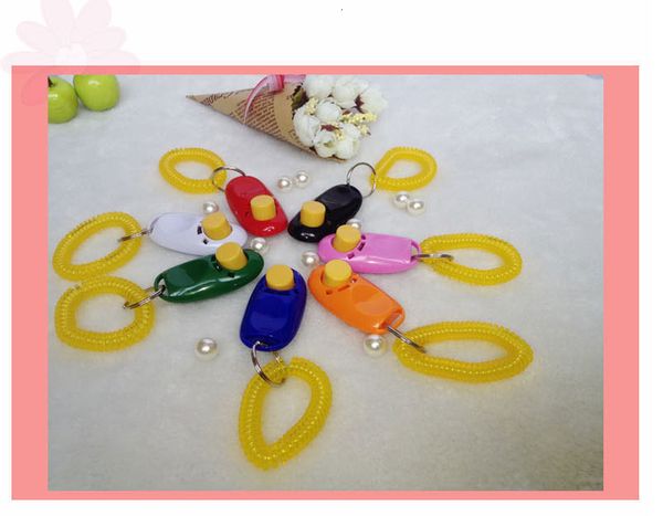 

clicker multicolor dog training wristband pet trainer click aid wrist strap puppy train tool wholesale