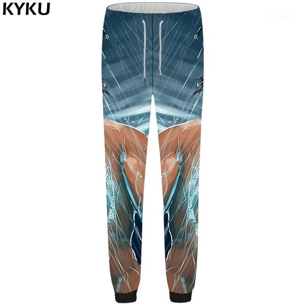 

kyku pants men goku anime 3d print trousers sky water punk britches fitness hip hop mens sweatpants 2018 new casual1, Black