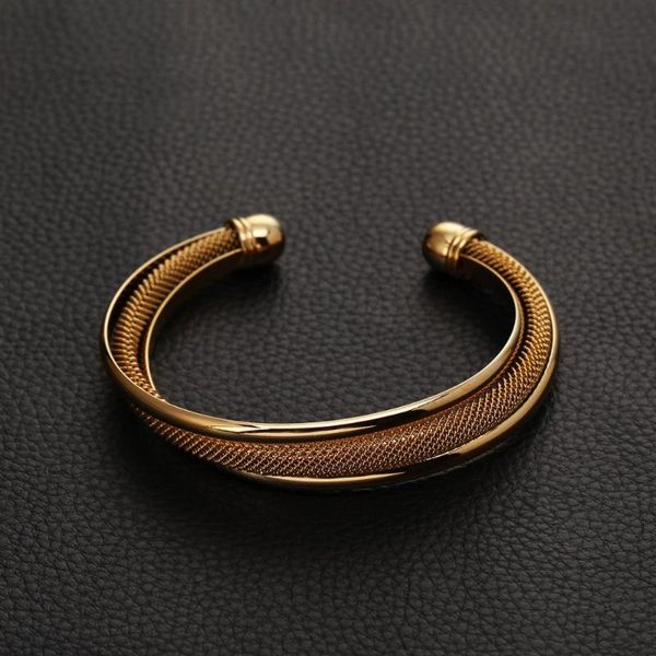 

bangle 24k gold color for women girls men dubai african usa bridal jewelry, Black