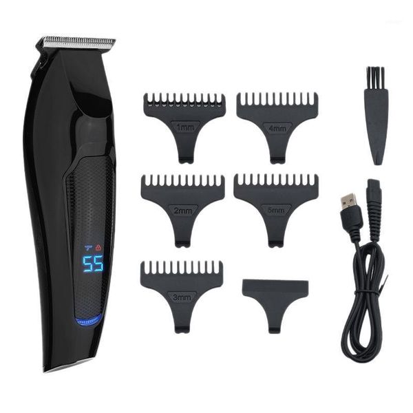 

hair clippers electric clipper lcd digital display rechargeable retro beard trimmer1