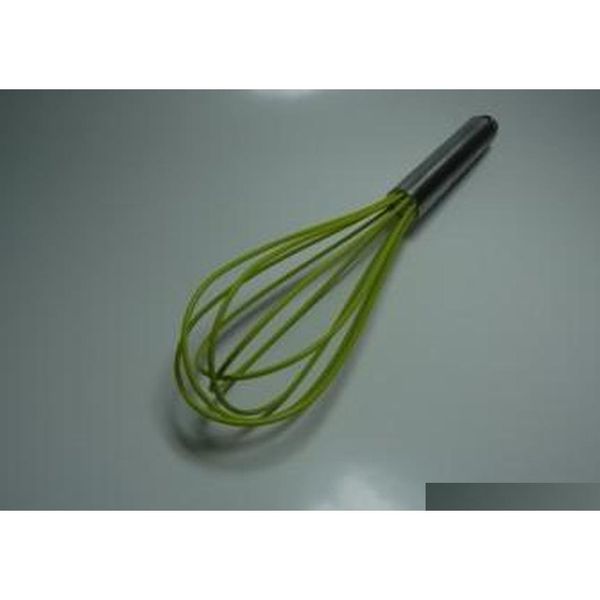 

10" sile coated egg whisk eggbeater stainless steel han sqckcb bbgargden