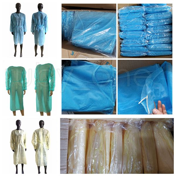 

suits non-woven isolation clothing outdoor protective gowns kitchen anti dust disposable aprons rra3795