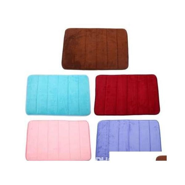

bath mat memory foam non-slip bedroom living room slip-resistant 5 colors t3wli
