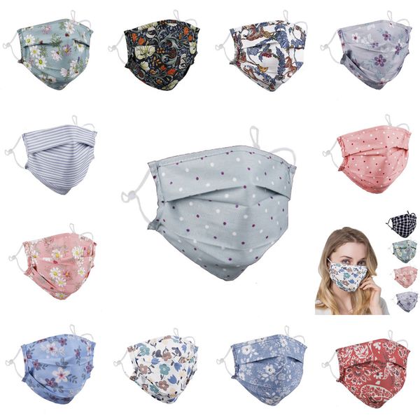 

black mask dustproof smog pm2.5 fashion face masks protection boys girls cotton printed chrysanthemum facemask 3 nyetr