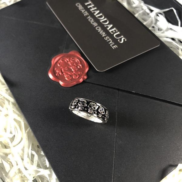 

black skulls ringthomas style rebel fashion good jewerly for men women2017 ts heart gift in 925 sterling silversuper deals wmtpgf, Bronze;silver