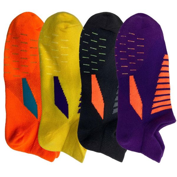 

новые профессиональные мужчины женщины спортивные носки дышащие бегущие фитнес баскетбол велосипедные сжатия упругие спортивные носки для вз, Black