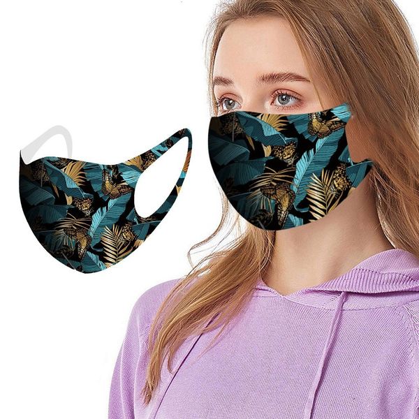 

colorful fabric designer masks washable reusable print face covering dust mask women outdoor protective facesh