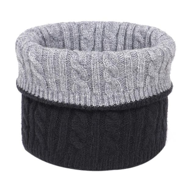 

scarves 2021 fashion two-color bicolor bibs can be used on both sides winter men's bibs, women's and, Blue;gray