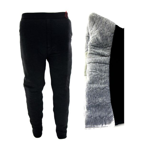 

men's pants winter warm pantsfor men cotton trousers, Black