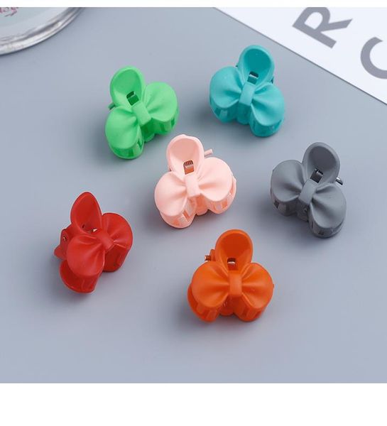 

20pcs candy colors hair claws children's hair accessories korea solid cute hairpin baby girls barrette mini bow hair clips 2.5cm sqcxbd, Black;brown