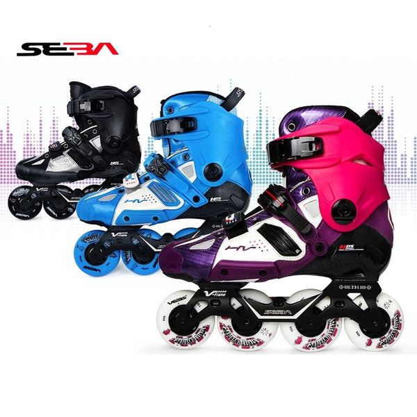 

inline & roller skates genuine article 2021 high v-frame purple skating shoes slalom sliding fsk patines professional