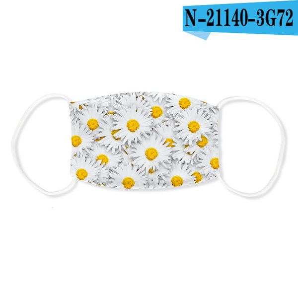 

summer daisy print respirator for both men fashion and women outdoor respirator washable ice cream mask