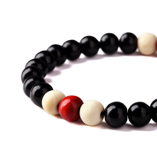 

новые люди способа деревянные бусины браслеты сандала буддийский будда медитация молитва йога браслет из бисера деревянные ювелирные изделия