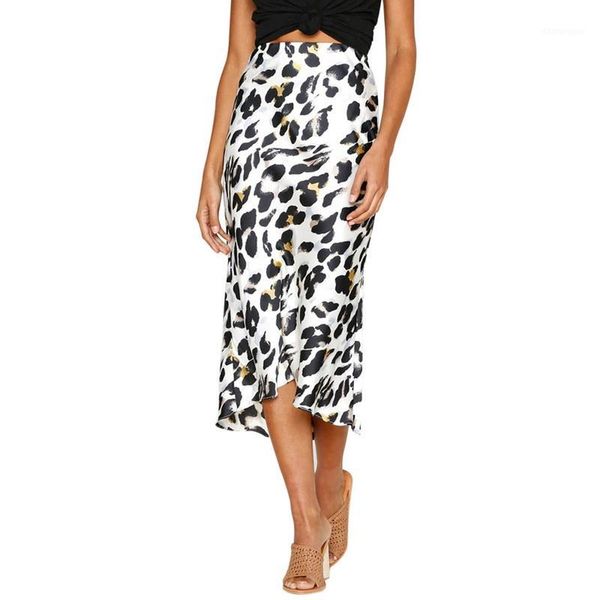 

new autumn high street leopard empire women long skirt slim fit fashion popular party skirts1, Black