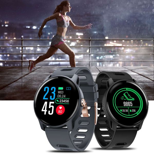 

s08 smart heart rate sleep monitoring multiple movement mode msage push ip68 waterproof sports watch