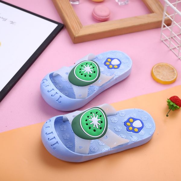 

children slippers infant kids baby girls boys cute fruit paw beach slipper sandals shoes zapatillas nio #v30, Black
