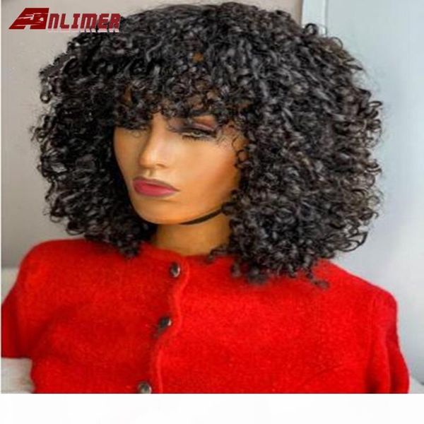 

curly bob wig lace closure human hair wigs with baby hair brazilian remy short curly bob wigs for women deep wave wig, Black;brown