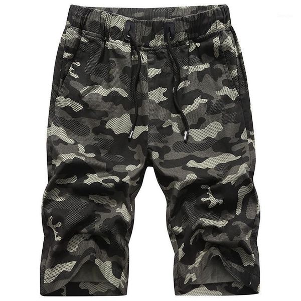 

men's casual shorts summer men's casual workwear shorts camouflage style washing short trousers new products 3123 -451, White;black
