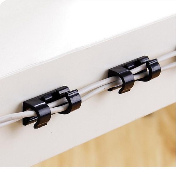 

5pcs cord cable winder home office organizer wire fixing clamp storage charger cable holder clips desk set qylgdz