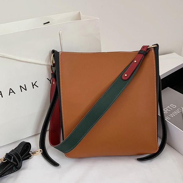 

shoulder bags crossbody casual for pu women 2021 large capacity simple bag 2/set travel purses and handbags luxury designer