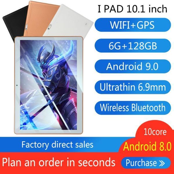 

tablet pc 10 inch android 9.0 octa core original powerful 6gb ram 128gb rom ips dual sim phone call tab tablets1