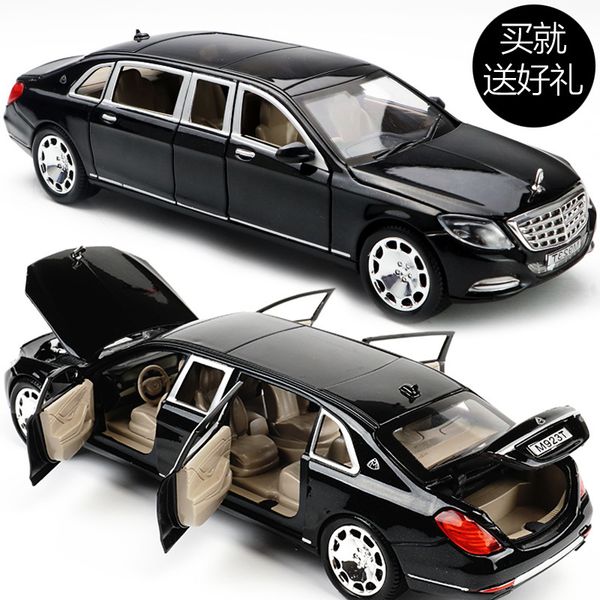 

original factory 1:24 benz maybach extended model six door simulation alloy boy toy car
