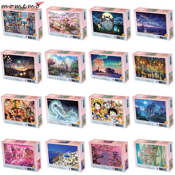 

momemo jigsaw puzzles 1000 pieces puzzle game wooden assembling puzzles for adults puzzle toys kids children educational toys y200421
