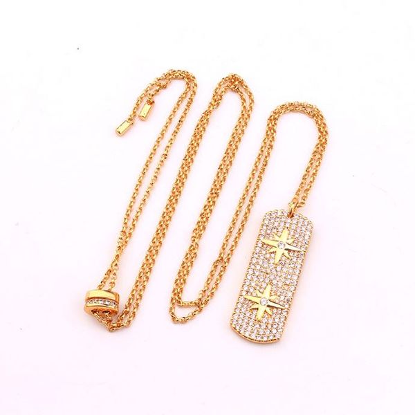 

wholesale street ins womens gold necklace hip hop bling bling iced out chains gold filled jewelry mens gold chain pendants fahsion necklace, Silver
