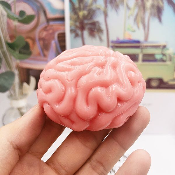 

tpr soft rubber simulation brain decompression squeeze ball creative spoof decompression ball toys for kid & adult