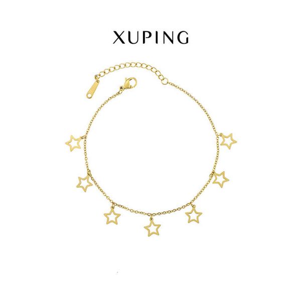 

chain bracelet xuping out tassel star titanium steel bracelet female, Black