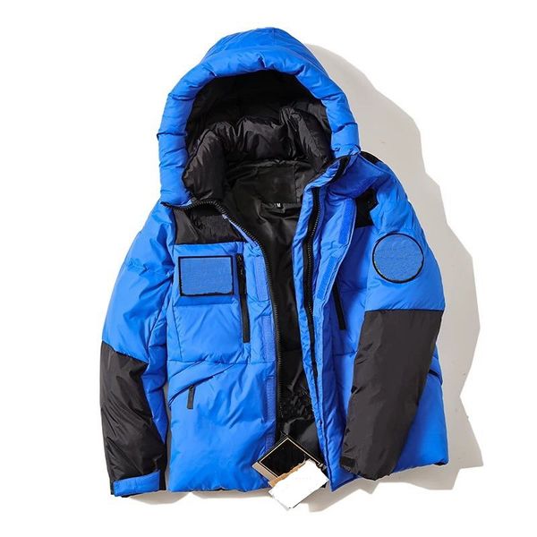 

men winter down hooded puffer jacket men down coat winter coat sportwear outfit hooded outfit running jacket nnorthhh ffaceee style-4, Black