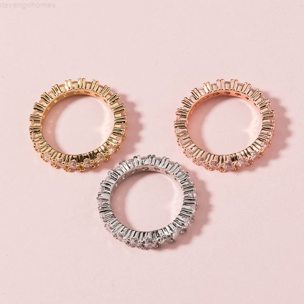 

for silver rose gold color zircon women wedding rings jewelry girlfriend gift size 5 6 7 8 9 10 dhl