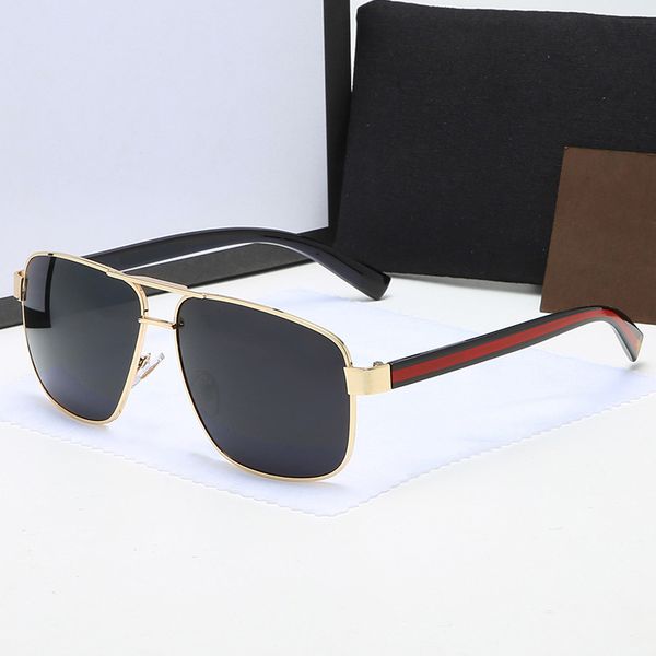 

tujzthzdgz polarized lens pilot fashion sunglasses for men and women brand designer vintage sport sun glasses with case and box, White;black