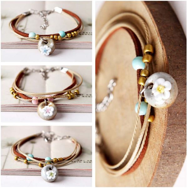 

original small fresh and sweet bracelet korean version of student's friend sister dmfb490 mix order 20 pieces a lot charm bracelets, Black