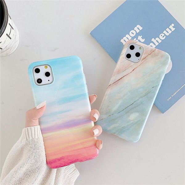 

flykylin телефон случае для iphone сэ 2020 11 pro x xs max хг глянцевая гранит камень мрамор текстура крышка для iphone 6s jllrdf dhzlstore