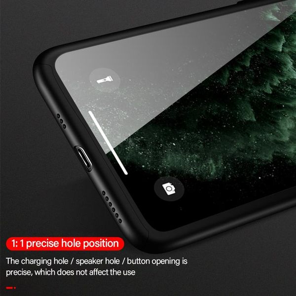 

luxury 360 full cover matte hard ph phone case для iphone 11 pro max se xsmax xr xs x 8 7 6s jllvdr net_store