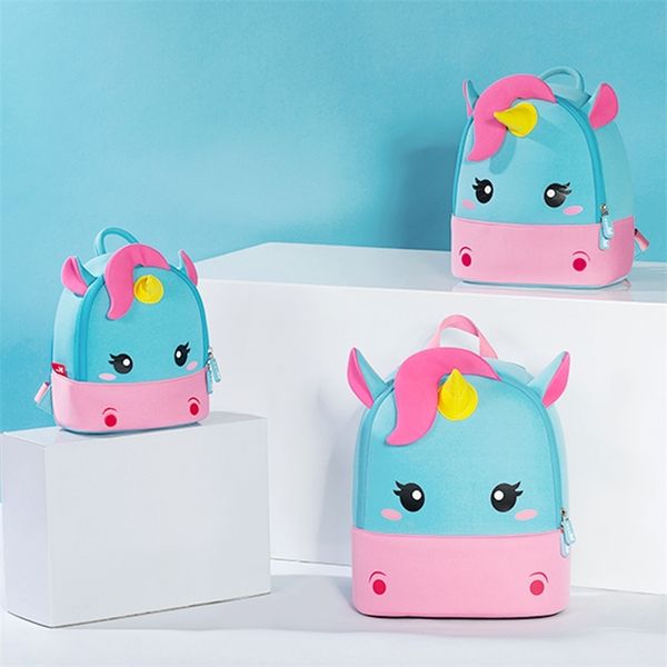 

school bags cartoon kids neoprene backpacks mini kindergarten schoolbag animal backpack children school bags girls cute backpack t200709