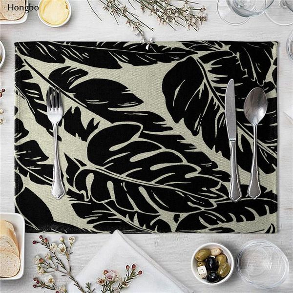 

черный белый лист пальмовой лест-лист