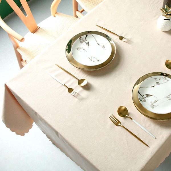 

pvc tablecloth kitchen table beige decorative waterproof oil proof modern fashion rectangular table cover tea table cloth sqcyfz