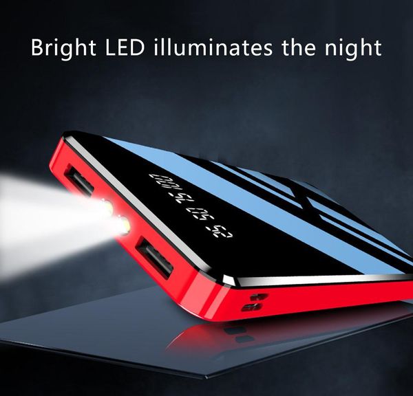 

powerbank bank usb power portable charger battery 20000mah external poverbank light dual display flash led 10000mah wmtxt yyysports