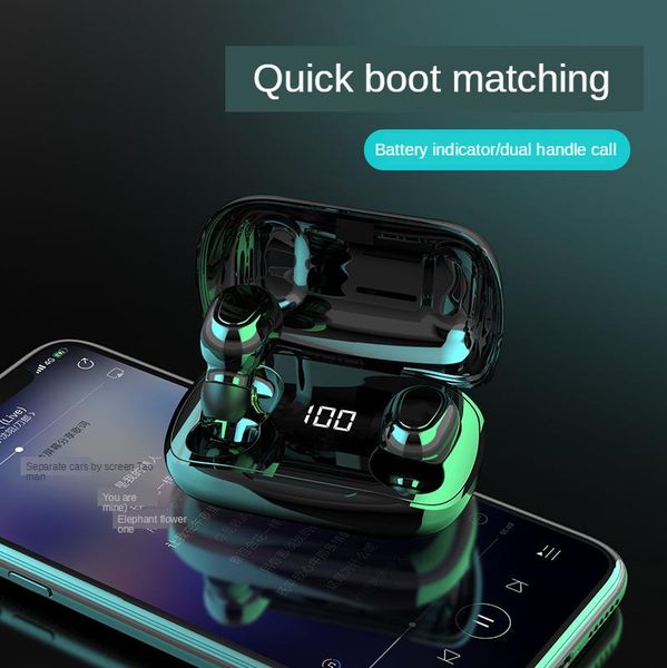 

headphones & earphones tws wireless earphone bluetooth 5.0 sport waterproof headphone headset with mic for smarthone huawei lg