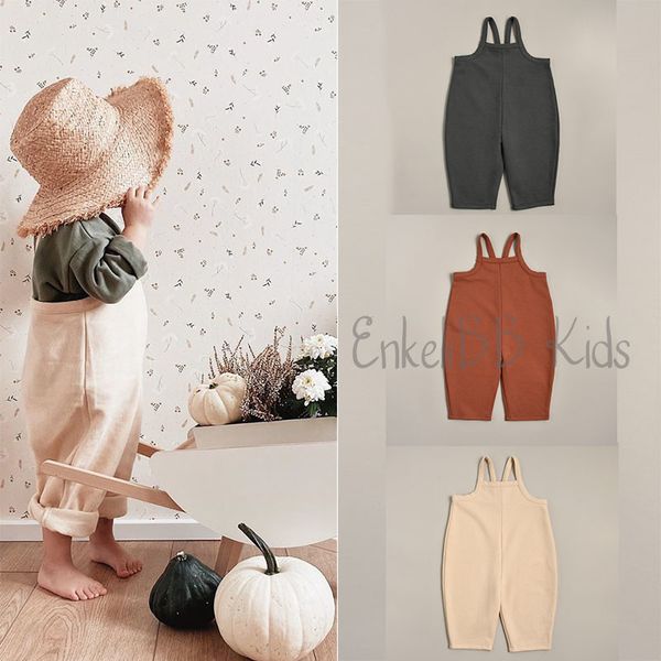 Enkelibb toddler adorável jumpsuit fleeced fofo elegante macacão bebê menino e menina roupas outono inverno 201128