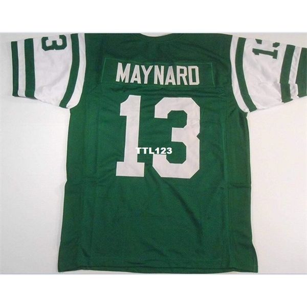 

123 don maynard #13 sewn stitched retro jersey full embroidery jersey size s-4xl or custom any name or number jersey, Black