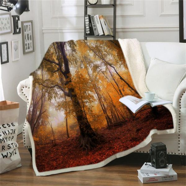 

blankets trees dark branches landscape flannel blanket for bed sofa portable soft fleece throw funny plush bedspreads