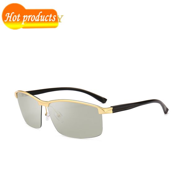 2021 новые солнцезащитные очки 3-цветные черные / золотые / коричневые рамки ретро uv400 человек очки поставляются с коробкой 225b, White;black