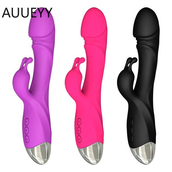 Masaj Şarj Edilebilir Gerçekçi Dildos G-spot Vibratör Tavşan Değnek Kadınlar Klitoris Stimülatörü Vibratör Kadınlar için USB Şarj Seks Oyuncakları