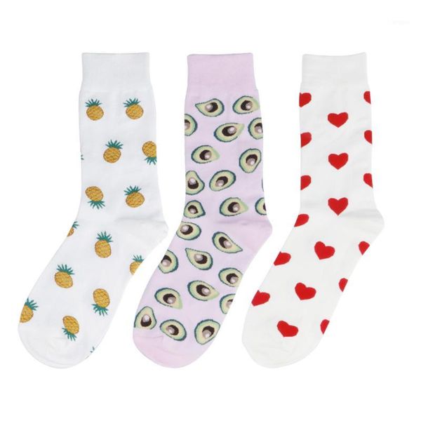 

funny avocado pineapple love heart shiba men crew socks novelty cute women fruits dog cotton couple sock1, Black