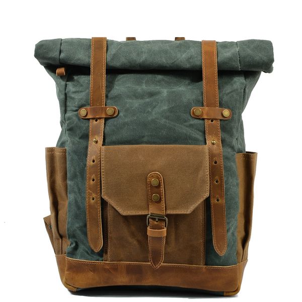 

винтажные вощеные холст рюкзаки туристические сумки dateroft mens water рюкзак для студентов колледжа заро