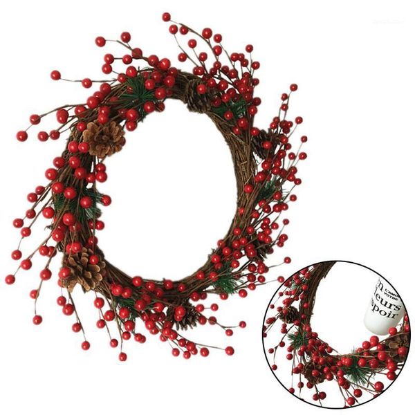 

artificial romantic wreath bar hanging decor for christmas valentine's day lintel window decorations festive supplies1